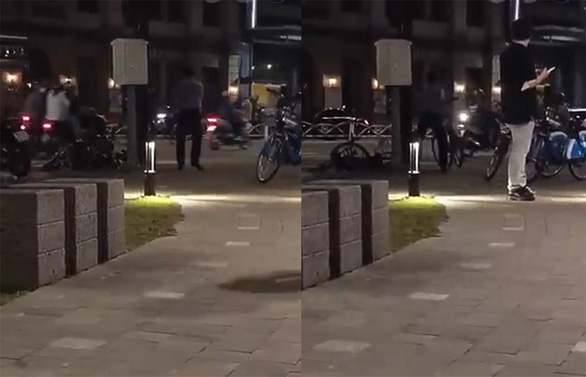 Security guard suspended after throwing public bicycles in downtown Ho Chi Minh City