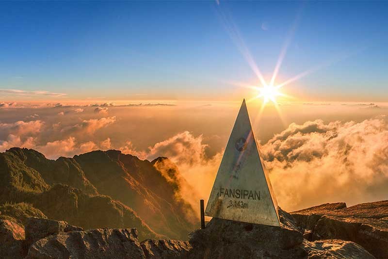 The top of Fansipan Mountain in the northern Vietnamese province of Lao Cai – the highest peak in Indochina at 3,143 meters. Photo: Supplied