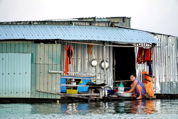 Floating houses on Se San Reservoir. Photo: Duc Thang / Tuoi Tre