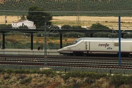 Spanish rail operator suspends bullet train service after cable theft