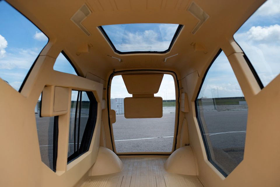 A view of the interior of an Israeli electric chassis maker REE Automotive vehicle at the American Center for Mobility in Ypsilanti, Michigan, U.S. July 28, 2022. Photo: Reuters