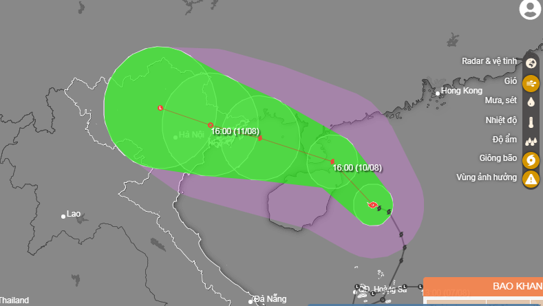 Storm Mulan to bring heavy downpours to northern Vietnam