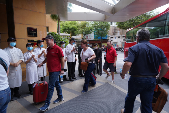 A MICE tourist group from South Africa arrives at a 5-star hotel in Ho Chi Minh City, August 11, 2022. Photo: Supplied