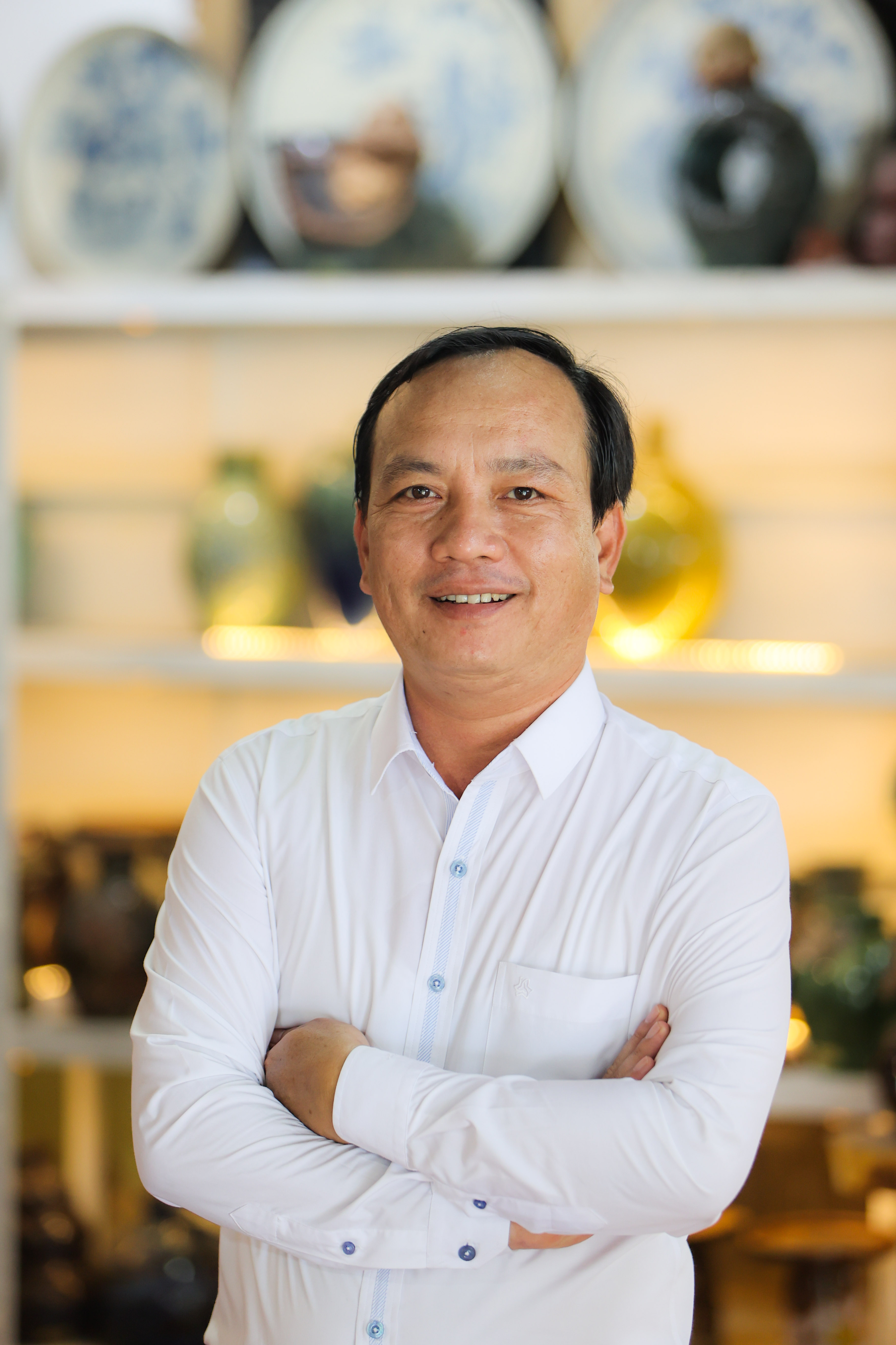 Nguyen Van Nhat, Chairman of Thanh Ha Ward People's Committee. Photo: Nguyen Khanh / Tuoi Tre