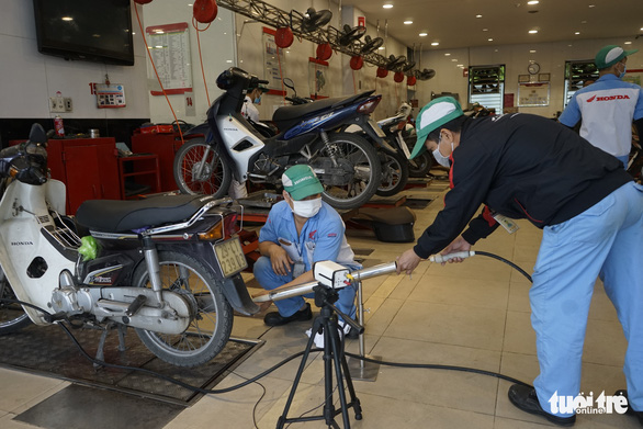 Hanoi to trial motorbike emission measurement in 2024