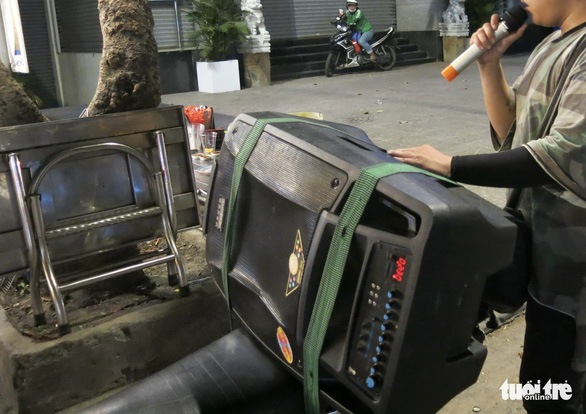 Loudspeakers with a very high volume are commonly seen across Ho Chi Minh City. Photo: Tu Trung/ Tuoi Tre