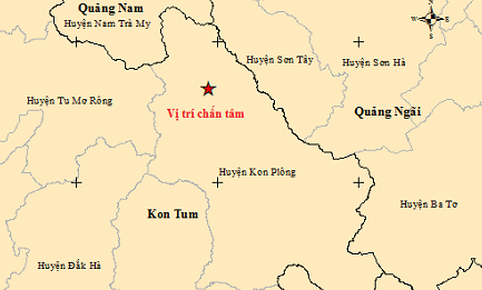7 consecutive earthquakes hit district in Vietnam’s Central Highlands