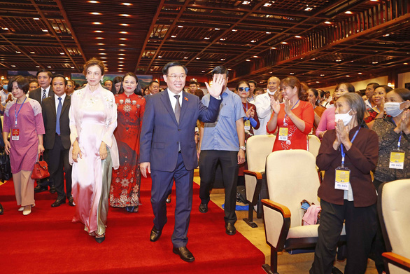 This image shows Vietnam’s National Assembly Chairman Vuong Dinh Hue and UNESCO Director General Audrey Azoulay at the 50th anniversary of the Convention concerning the Protection of World Cultural and Natural Heritage held in Vietnam’s northern Ninh Binh Province on September 6, 2022. Photo: VNA