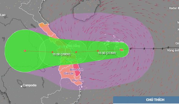 Typhoon Noru on way to land in central Vietnam: forecaster | Tuoi Tre News