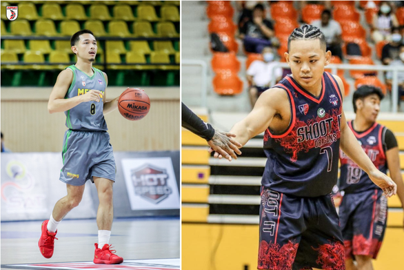This photo of collages shows two VBA players Nguyen Toan Anh (L) and Austin Ly. Photo: VBA
