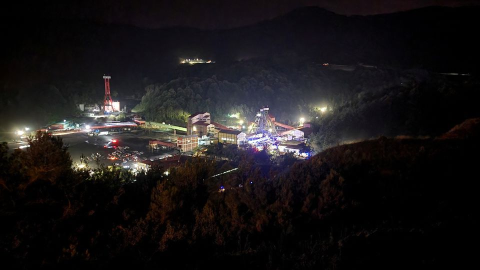 A general view of the coal mine after an explosion in Amasra in the northern Bartin province, Turkey November 14, 2022. Ihlas News Agency (IHA) via Reuters