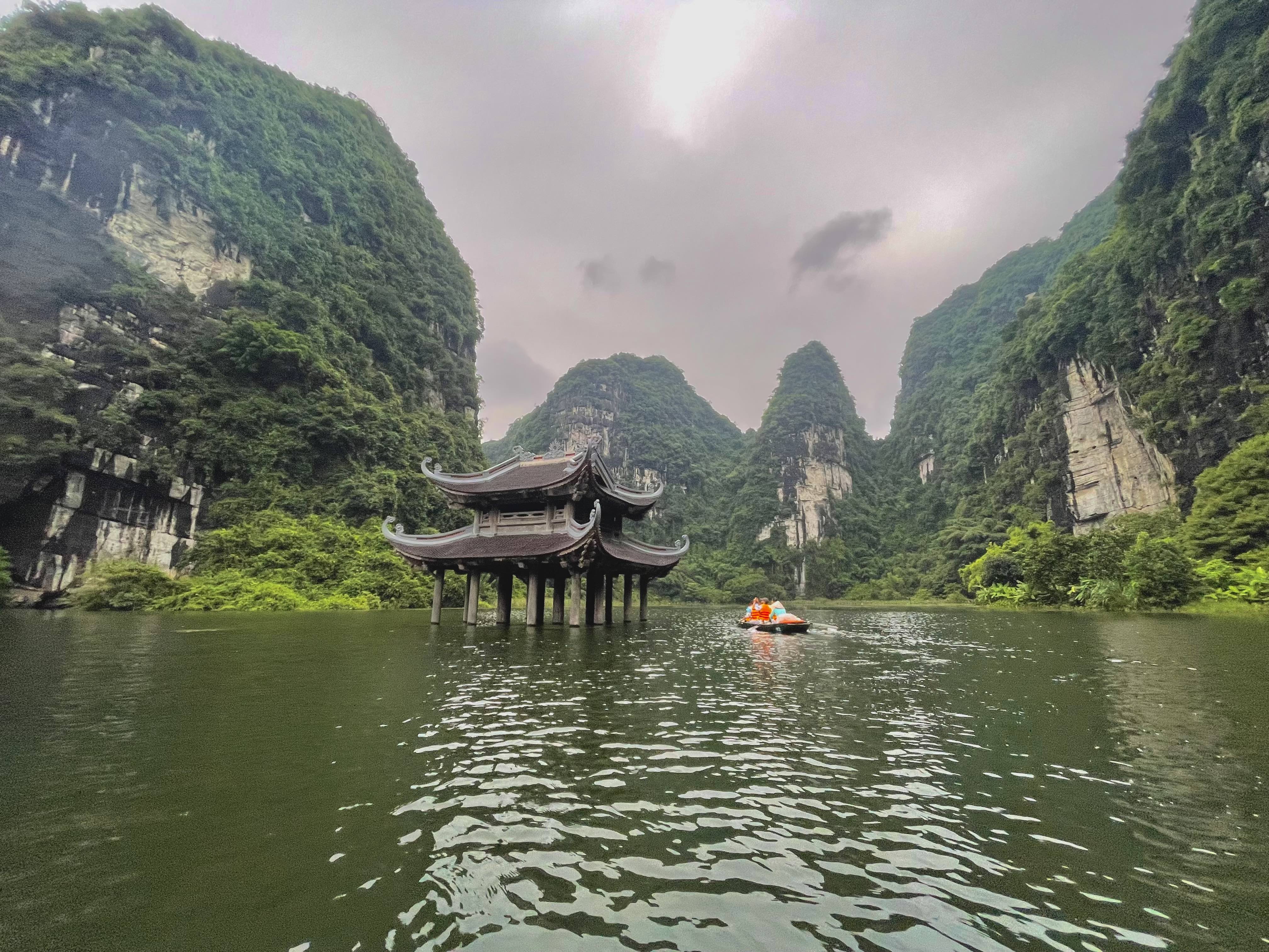 A two-hour boat ride through Trang An Landscape Complex in northern Vietnam
