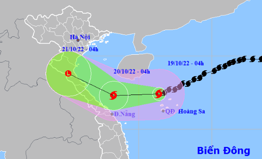Storm Nesat weakens after interacting with cold front off north-central Vietnam