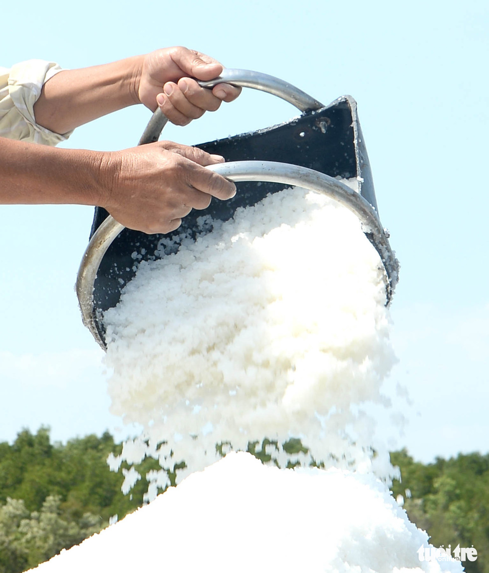 Crystalized salt appears clean and comes out in great quantity thanks to effective technology.