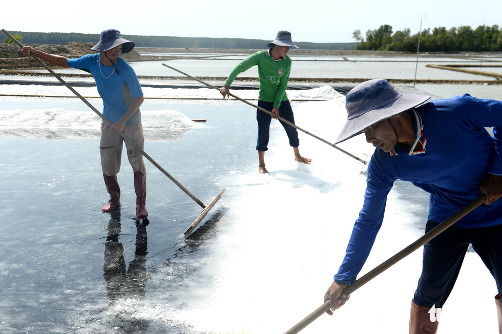 Many local people have switched to producing salt using Nguyen Van Doi’s more productive method.