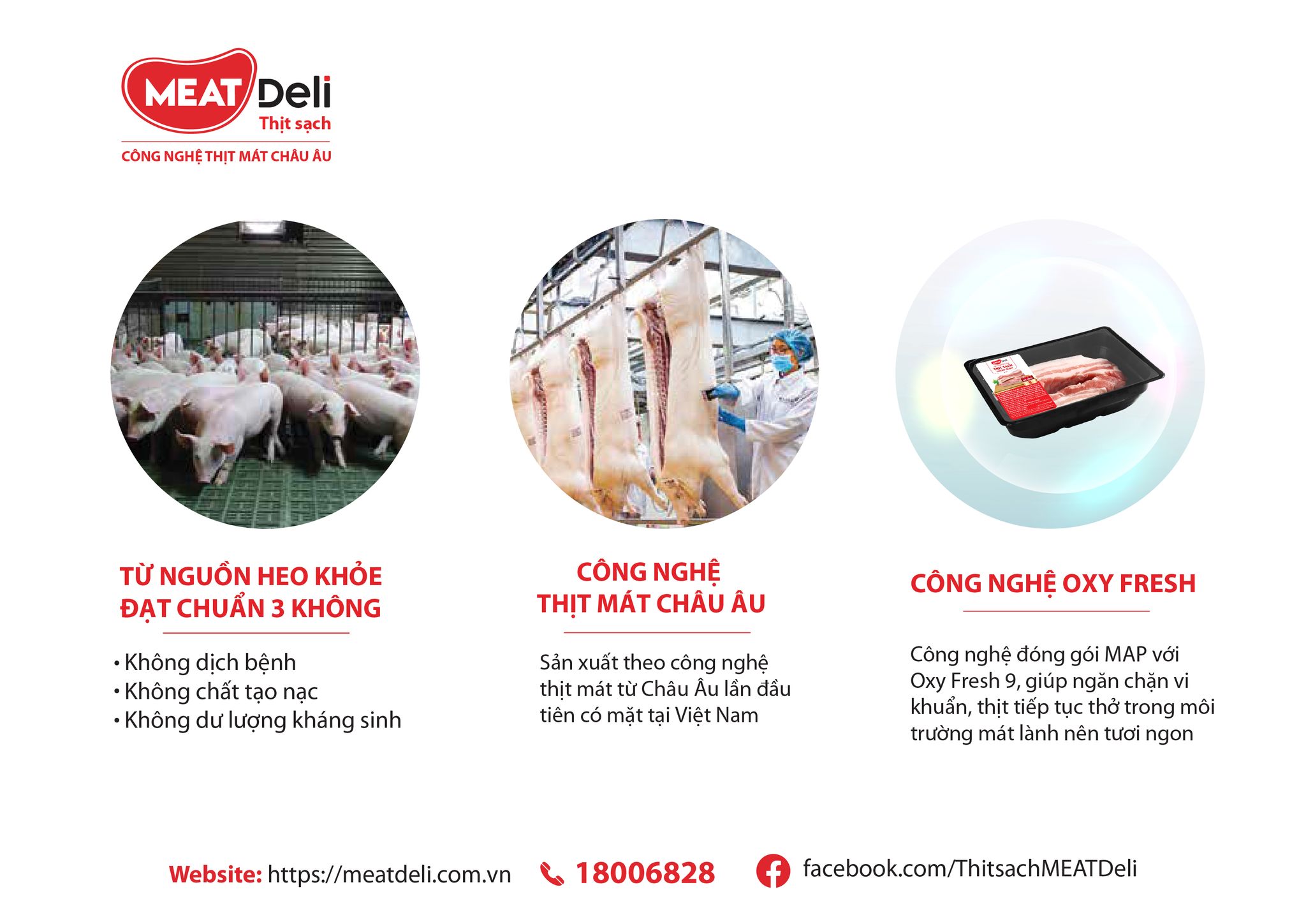 MEATDeli clean pork is produced using modern technology, meeting safety standards, so that it is tender, delicious, and full of nutrition. Photo: MML