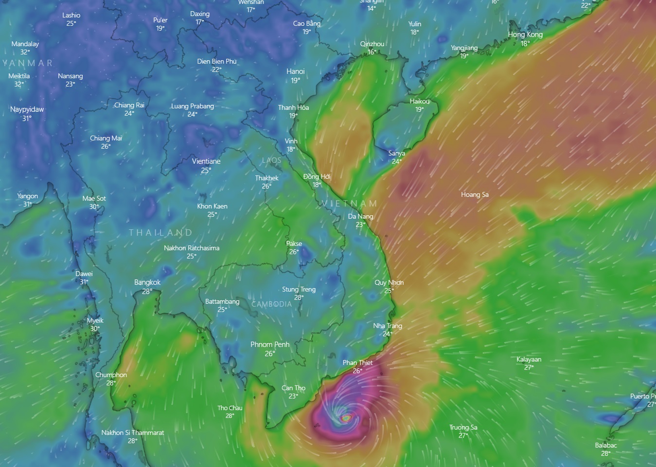 Storm forecast to hit southern Vietnam next month