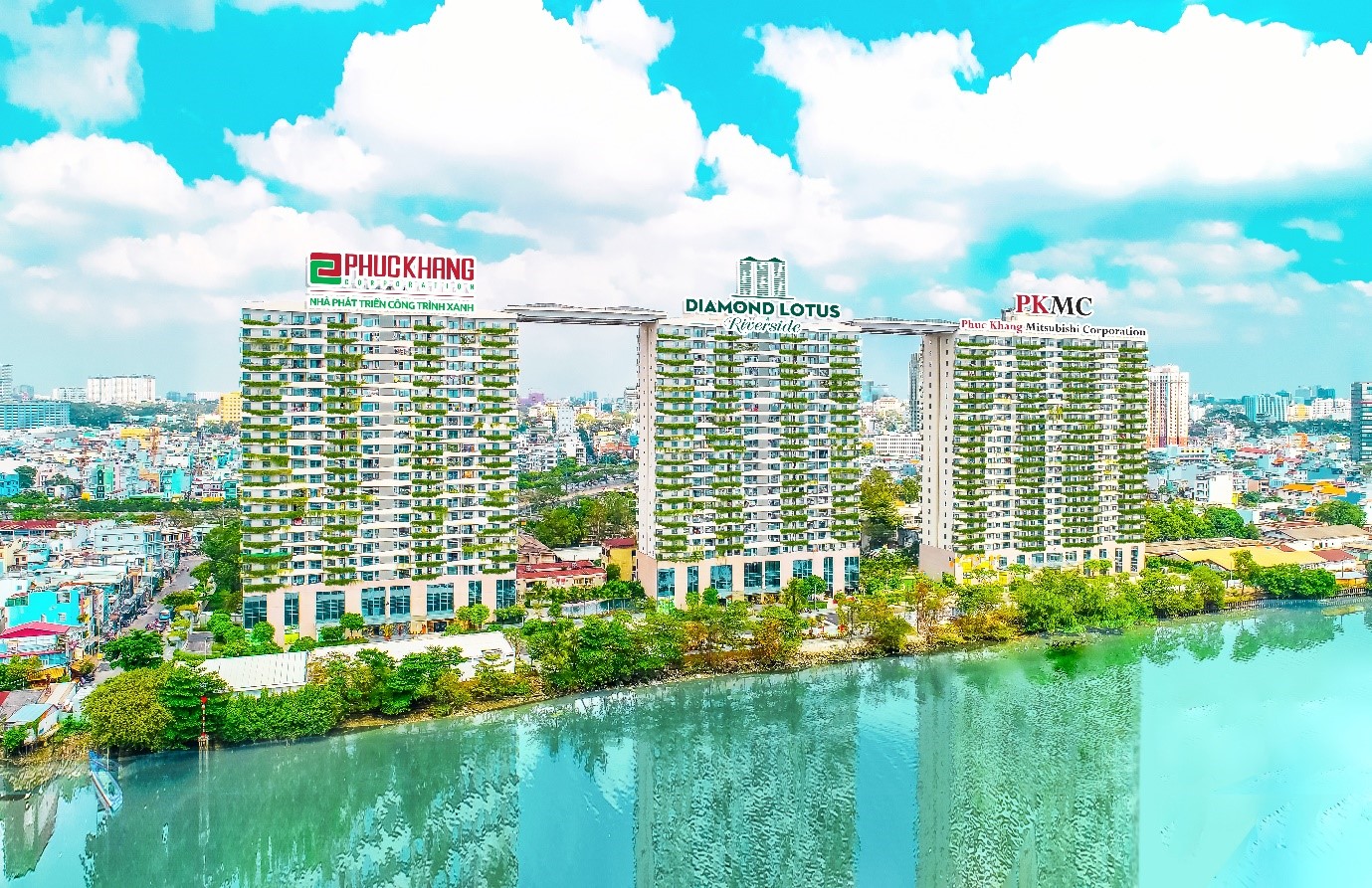 Diamond Lotus Riverside – the green building project developed by CEO Luu Thi Thanh Mau and Phuc Khang Corporation