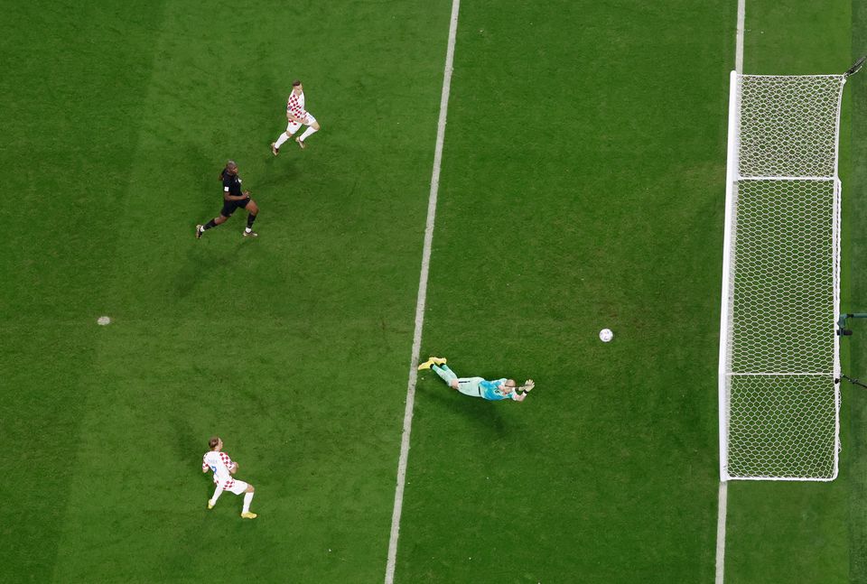 Soccer Football - FIFA World Cup Qatar 2022 - Group F - Croatia v Canada - Khalifa International Stadium, Doha, Qatar - November 27, 2022 Croatia's Lovro Majer scores their fourth goal. Photo: Reuters