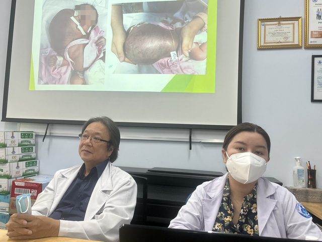 Ho Chi Minh City doctors remove giant tumor from newborn baby