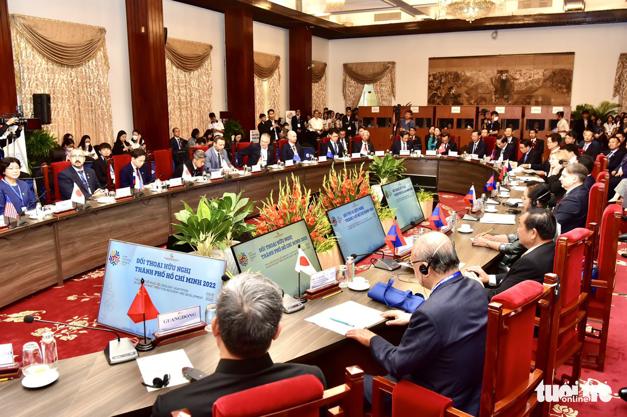 The Ho Chi Minh City Friendship Dialogue is organized on December 3, 2022. Photo: T.T.D. / Tuoi Tre
