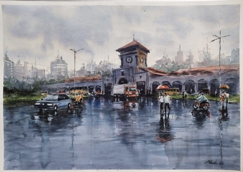 A sketch of Ben Thanh Market.