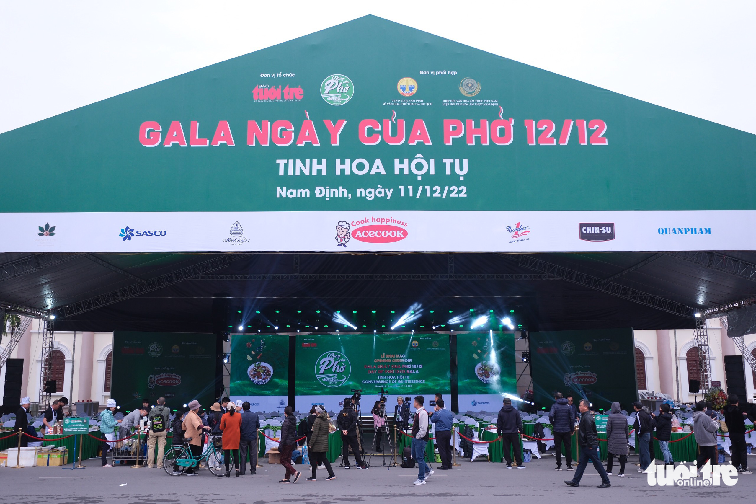 The Day of Pho Gala is organized at Vi Xuyen Park in Nam Dinh Province, Vietnam, December 11, 2022. Photo: Tuoi Tre