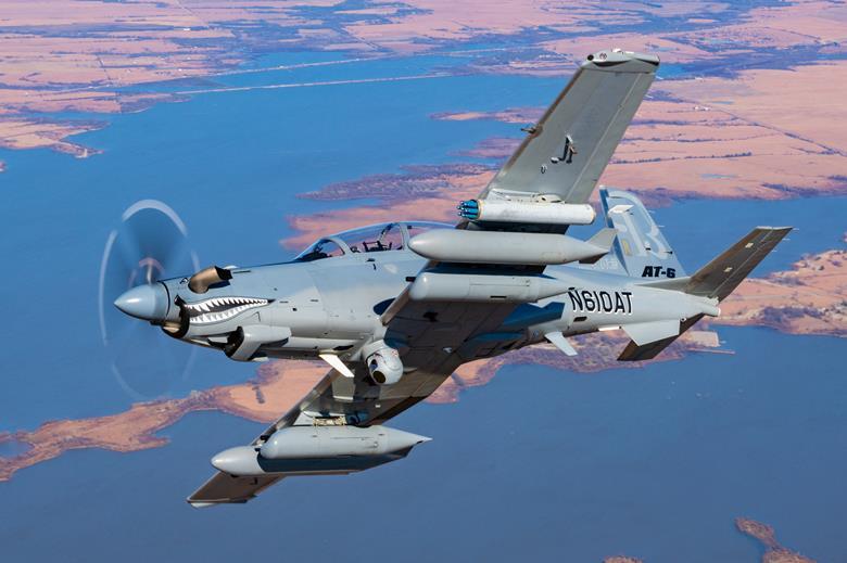 The light combat variant of T-6. Photo: Textron