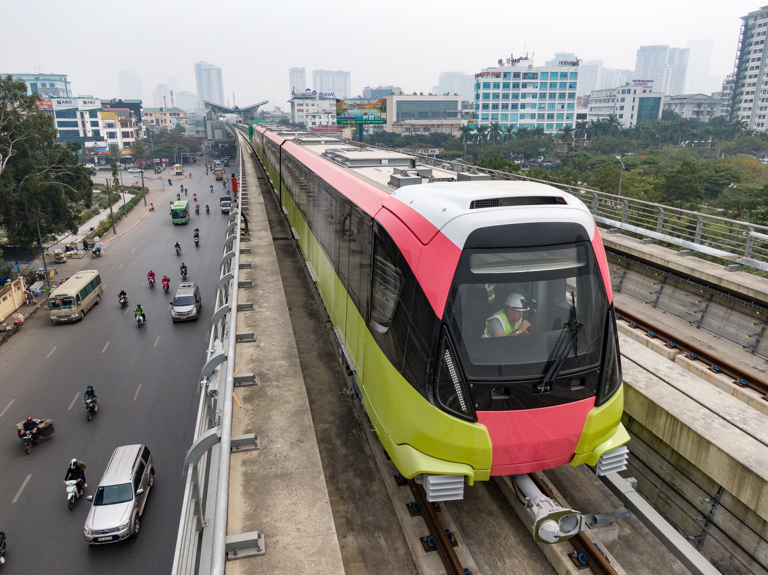 Efficiency of Hanoi’s second metro line reaches 99.65% after 7 test-run days