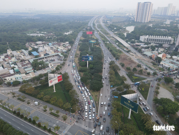 A construction package in the Ba Dat Bridge area will be conducted first. Photo: Le Phan /Tuoi Tre