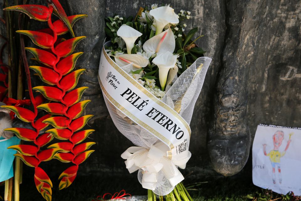 Brazil bids farewell to 'king of soccer' Pele with 24-hour wake