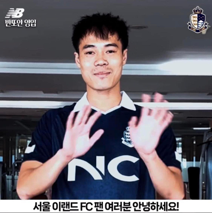 Vietnamese striker Nguyen Van Toan joins Korean football club
