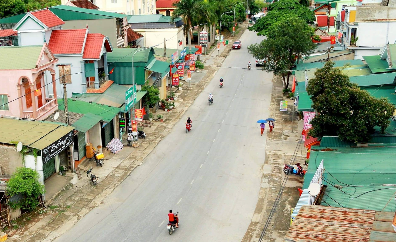 A view of Thach Giam Town where a magnitude-3 earthquake occurred in Tuong Duong District, Nghe An Province, Vietnam on January 6, 2023. Photo: D. Hoa / Tuoi Tre