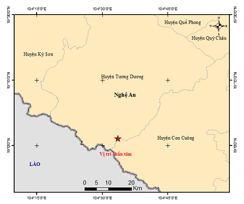 Magnitude-3 earthquake strikes north-central Vietnamese province