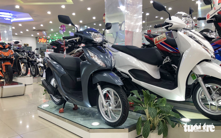 Honda's Vision is currently the best-selling scooter in Vietnam. Photo: Nam Phong/ Tuoi Tre