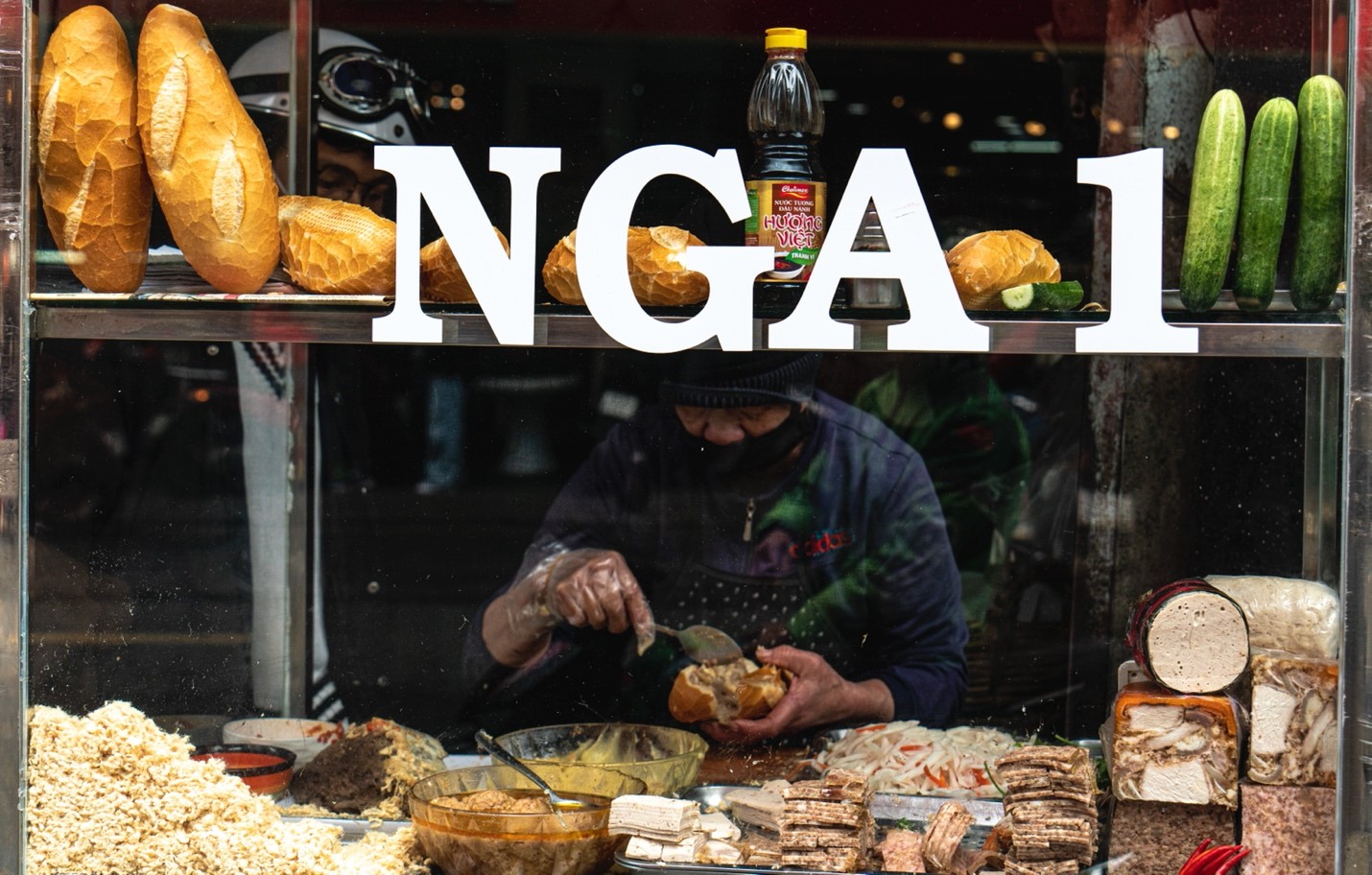 The banh mi Nga stall in Da Lat. Photo: Nguyen Trung Au / Tuoi Tre News
