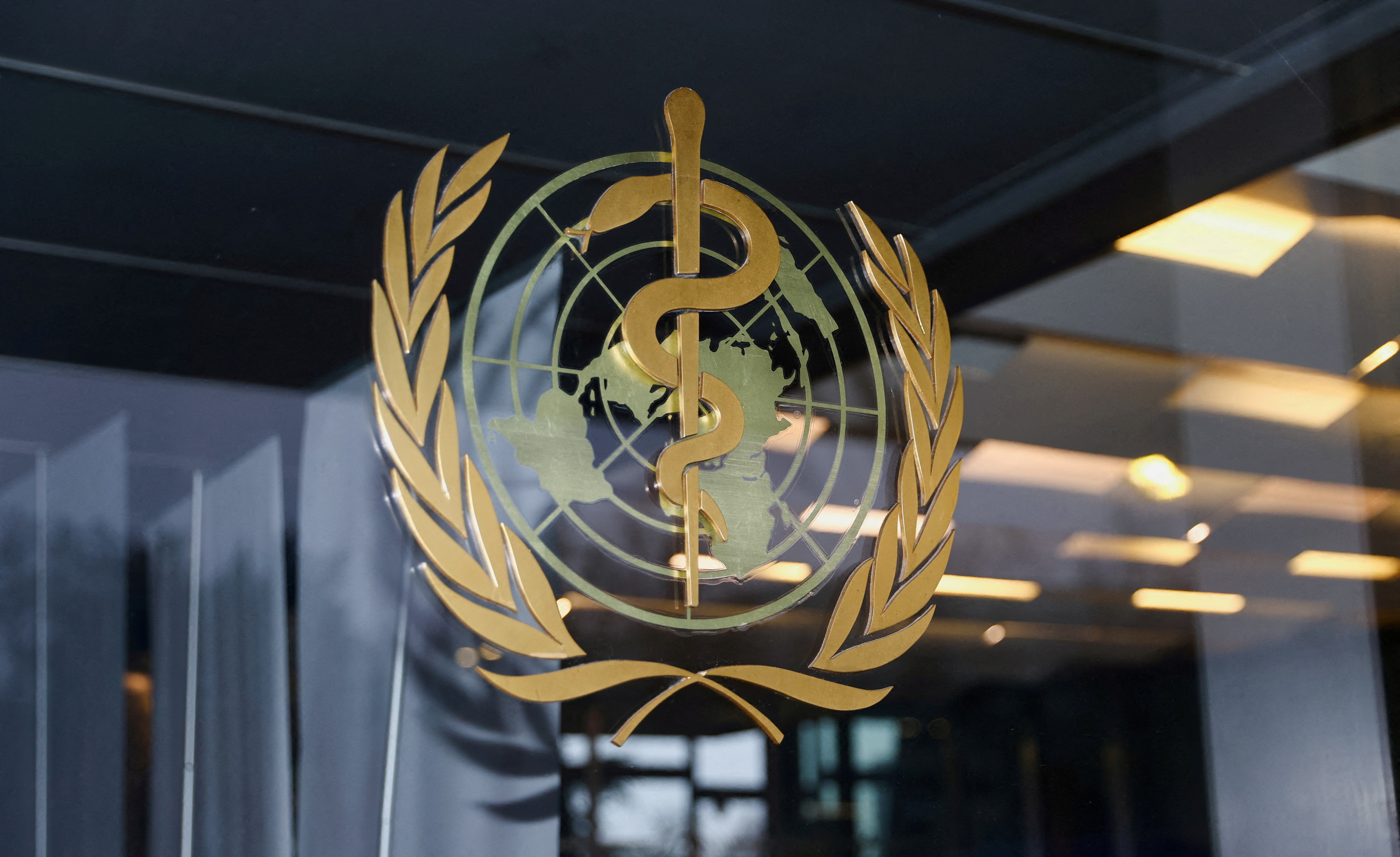 The World Health Organization logo is pictured at the entrance of the WHO building, in Geneva, Switzerland, December 20, 2021. Photo: Reuters