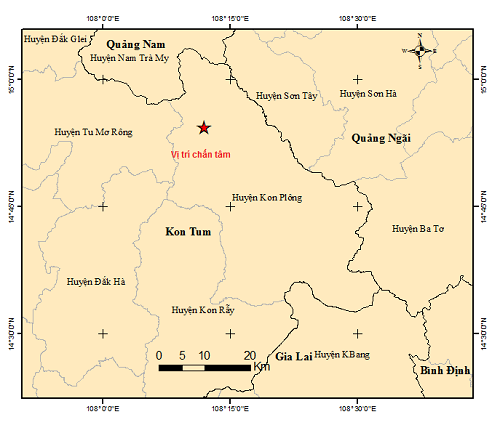 4 consecutive earthquakes rock Vietnam’s Central Highlands