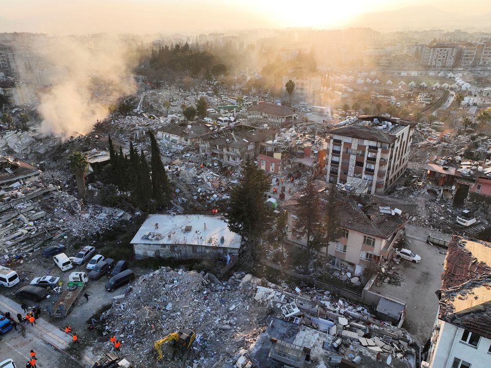 A view shows the aftermath of the deadly earthquake in Hatay, Turkey, February 9, 2023. Photo: Reuters
