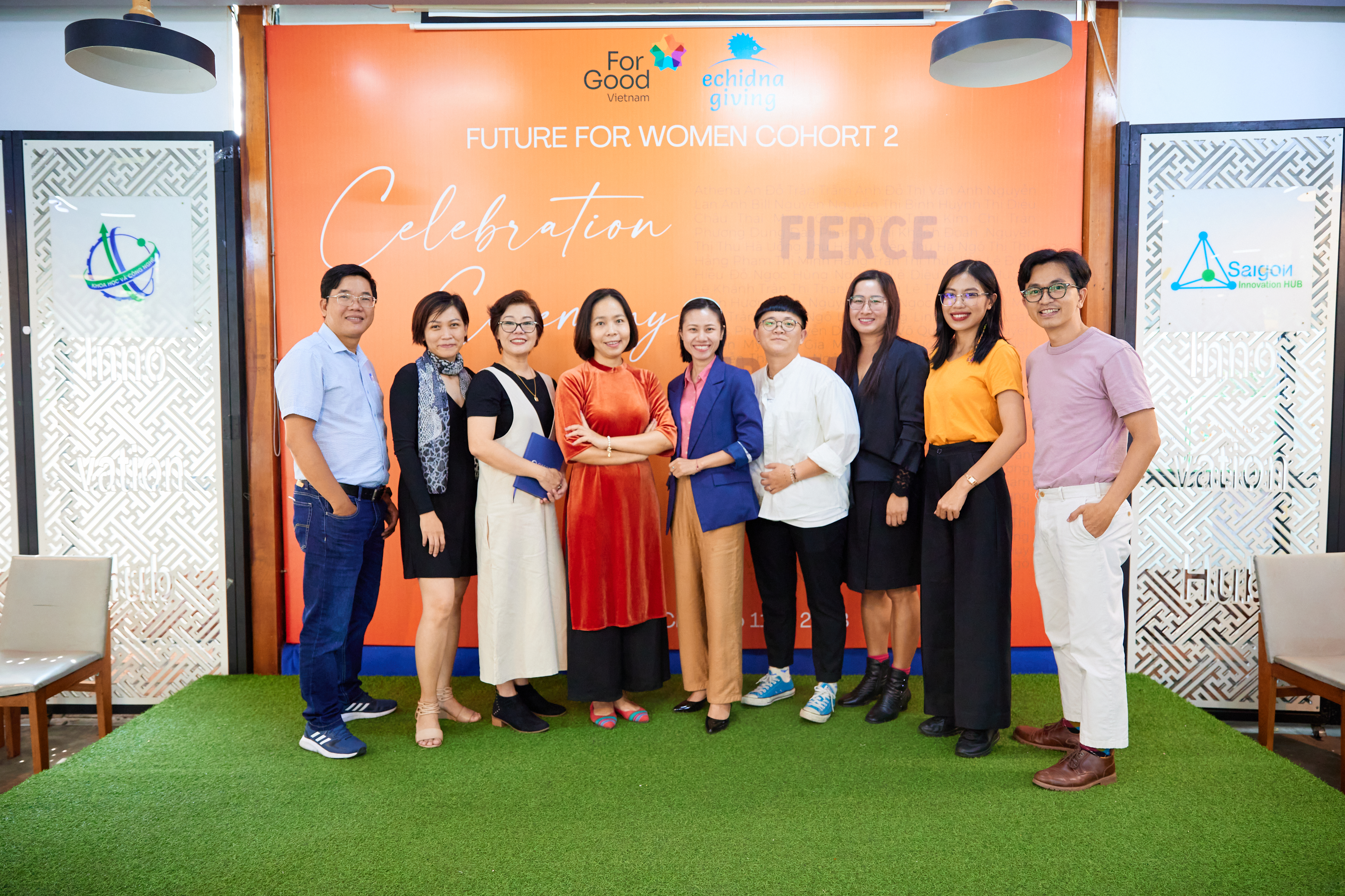 The Future For Women program’s mentors who are experts in different fields of business delivering mentorship service to forty mentess within the six-month course of the initiative. Photo: ForGood Vietnam