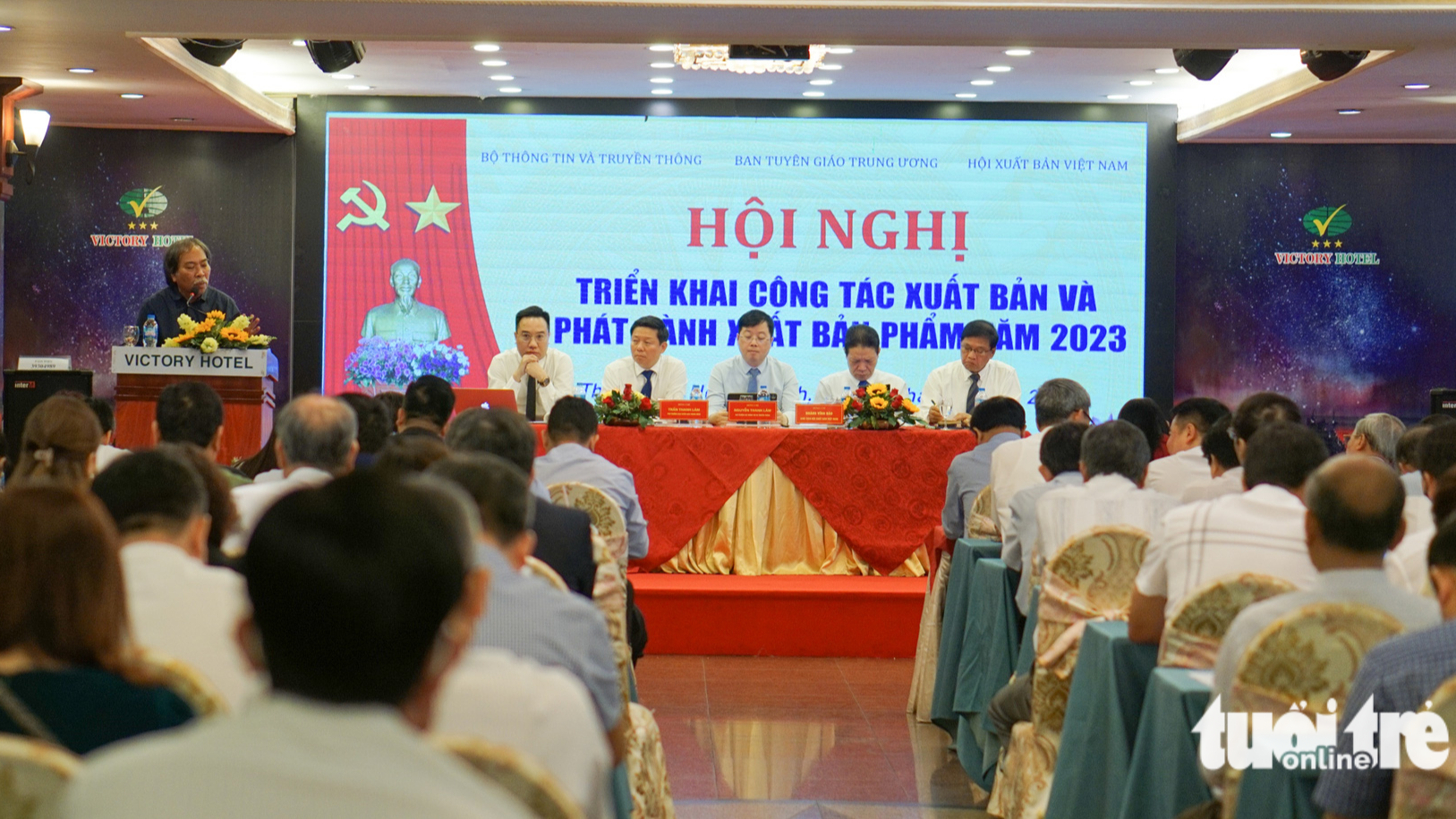 Delegates attend a conference held by the Authority of Publication, Printing and Distribution under the Ministry of Information and Communications in Ho Chi Minh City on February 17, 2023. Photo: Tran Mac / Tuoi Tre