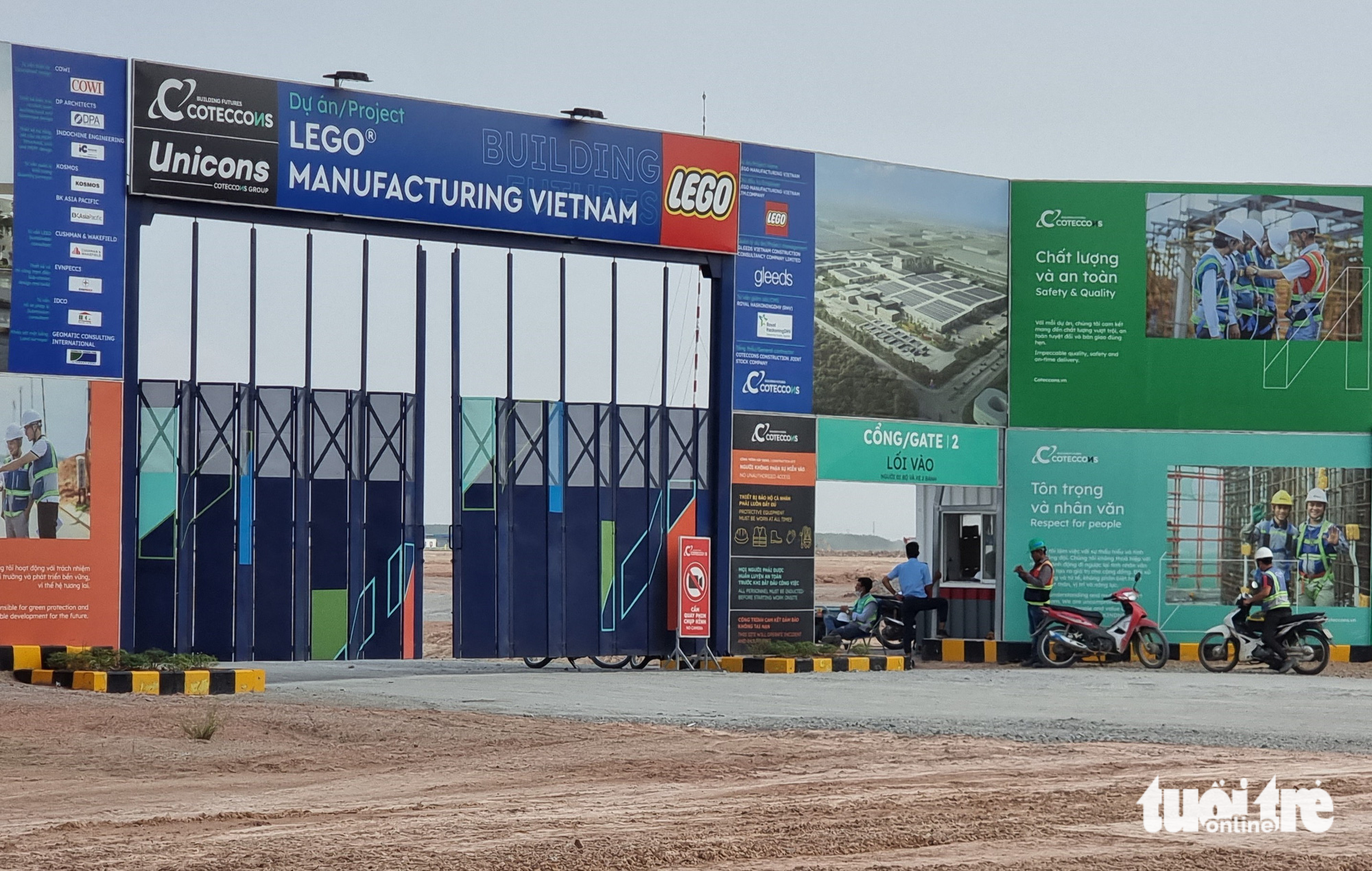 The area where the $1 billion factory of LEGO Group will be built at the Vietnam Singapore Industrial Park 3 in Binh Duong Province, Vietnam. Photo: Ba Son / Tuoi Tre