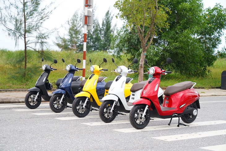 VinFast electric motorbikes. Photo: D.H. / Tuoi Tre