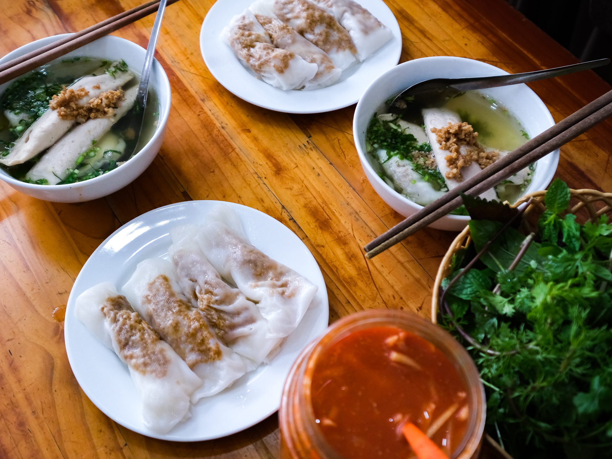 Check out this Cao Bang-style banh cuon stall in Hanoi