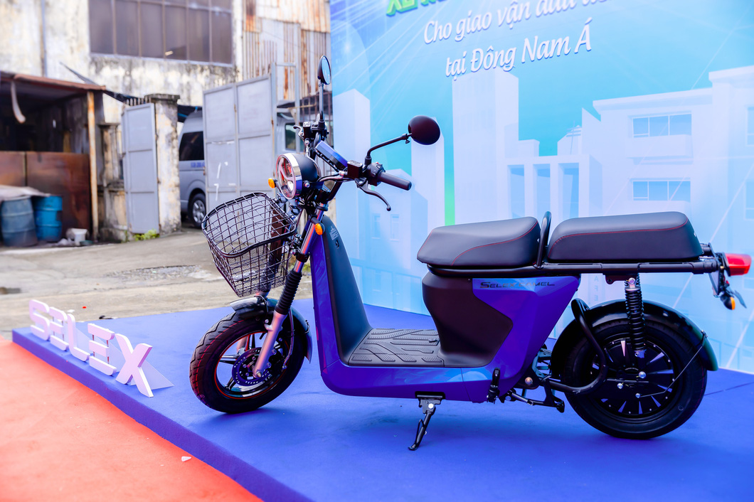 Selex Motors’ electric pick-up scooter. Photo: T.K. / Tuoi Tre