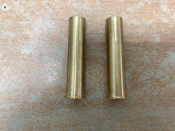 Two bullets with copper casings are detected. Photo: supplied by the airport’s aviation security center