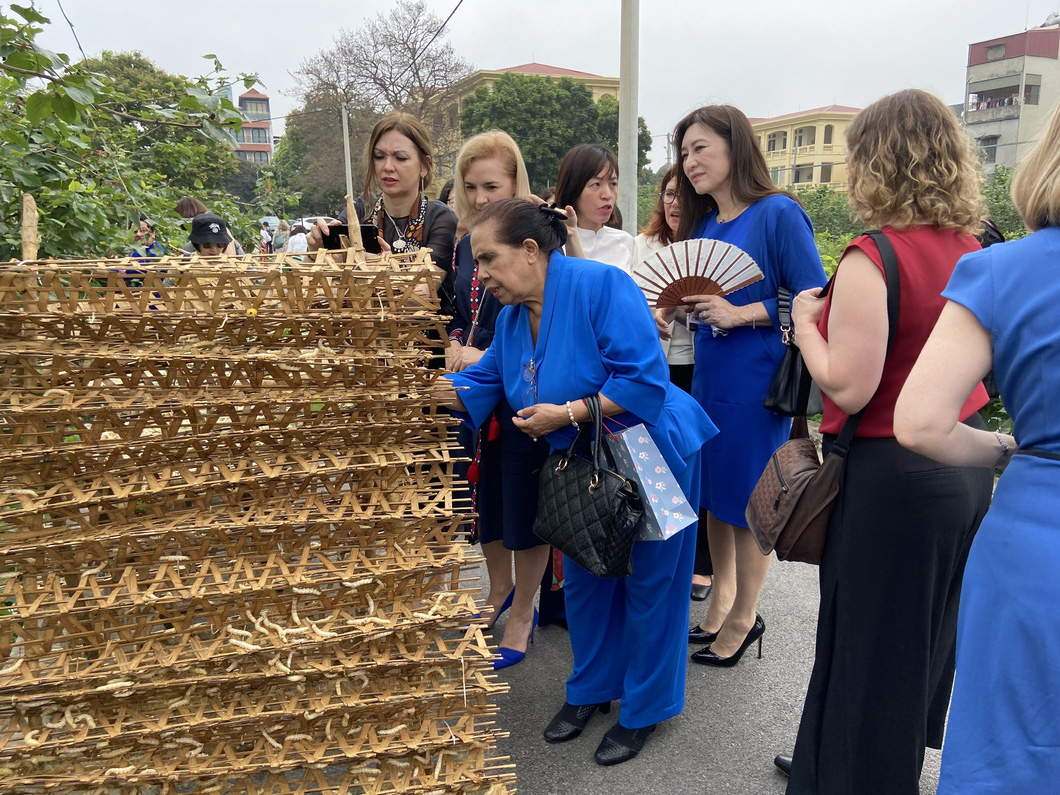 Female diplomats explore traditional Vietnamese sericulture