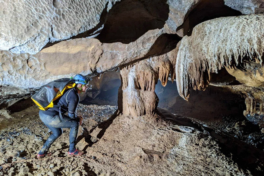 The five newly-discovered caves in Quang Binh Province, central Vietnam are wet caves. Photo: British Caving Association