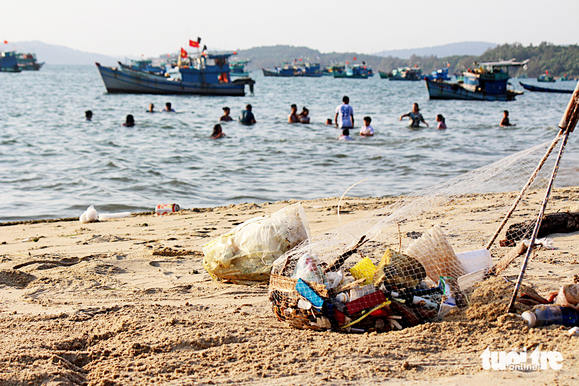 Many types of trash are seen on Phu Quoc beaches