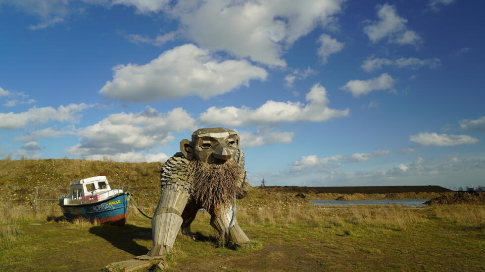 A troll sculpture by Dambo. Photo: AFP
